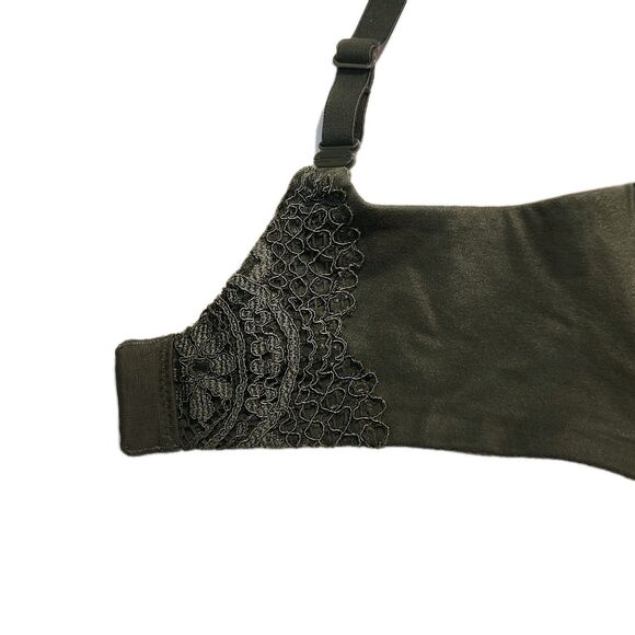 Victoria’s Secret Body by Victoria Perfect Shape Bra 32DD Green Lace Push Up - Picture 10 of 13